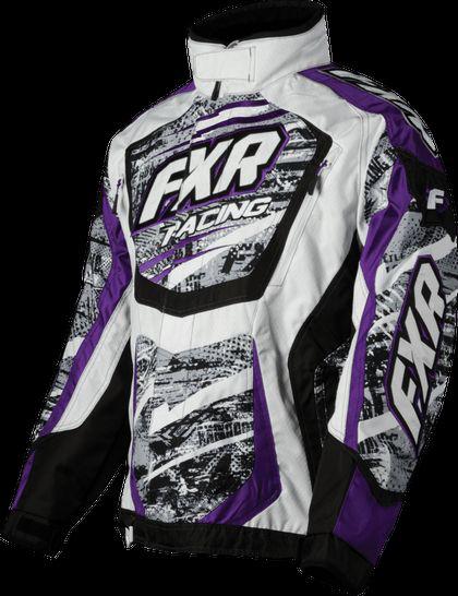 New!!!  2014 fxr womens cold cross jacket - grey warp purple- free shipping!!!