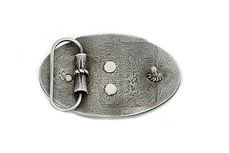 Sell FIRST VTWIN OVAL PEWTER BELT BUCKLE in West Jordan, Utah, US, for