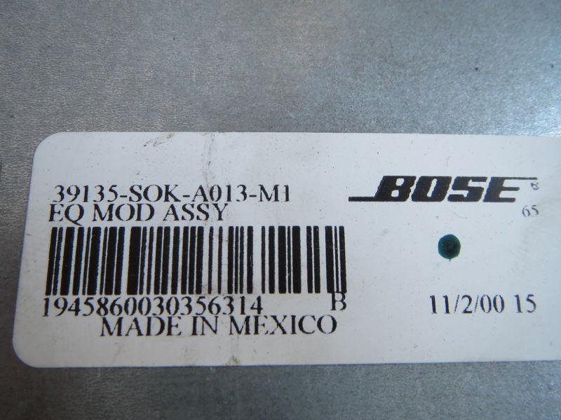 99 01 ACURA TL 3.2 39135-SOK-A013-M1 EQUALIZER MODULE COMPUTER UNIT B28, US $43.00, image 2