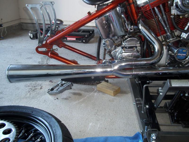 Chopper 2 into 1 vans and hines exhaust