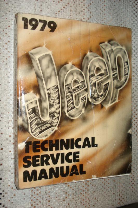 1979 jeep cherokee cj and more service manual original shop book rare!!!