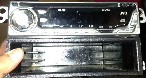 Jvc kd-g210 am/fm/cd car stereo with detachable face and wiring harness