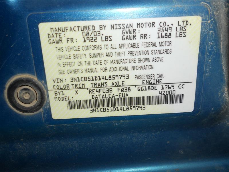 04 05 06 NISSAN SENTRA ENGINE ECM, US $75.00, image 6