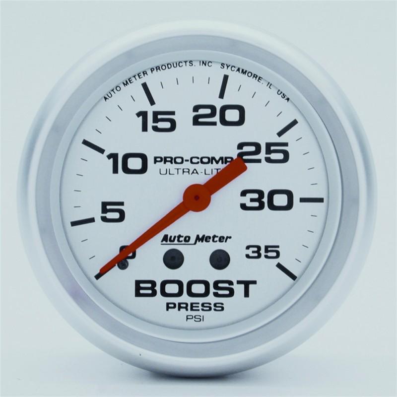 Boost pressure auto meter 4404 ultra-lite 0-35 psi 2 5/8" analog gauges -