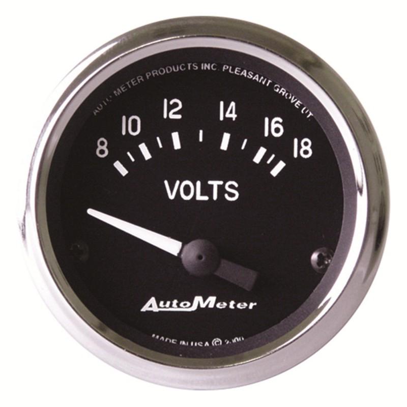 Auto meter 201009 cobra, voltmeter 8-18 v analog gauges 2 1/16" -  atm201009