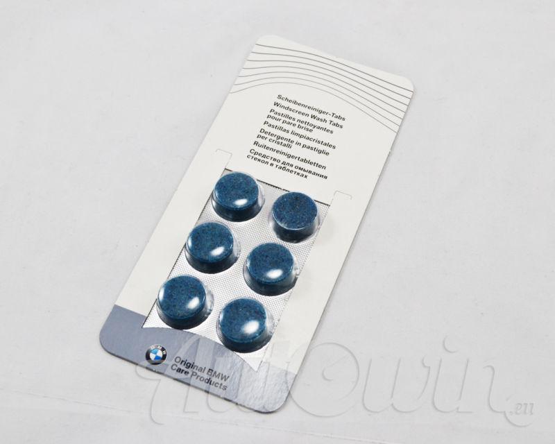 Bmw genuine car windscreen window glass cleaner wash tabs 6-pack accessories