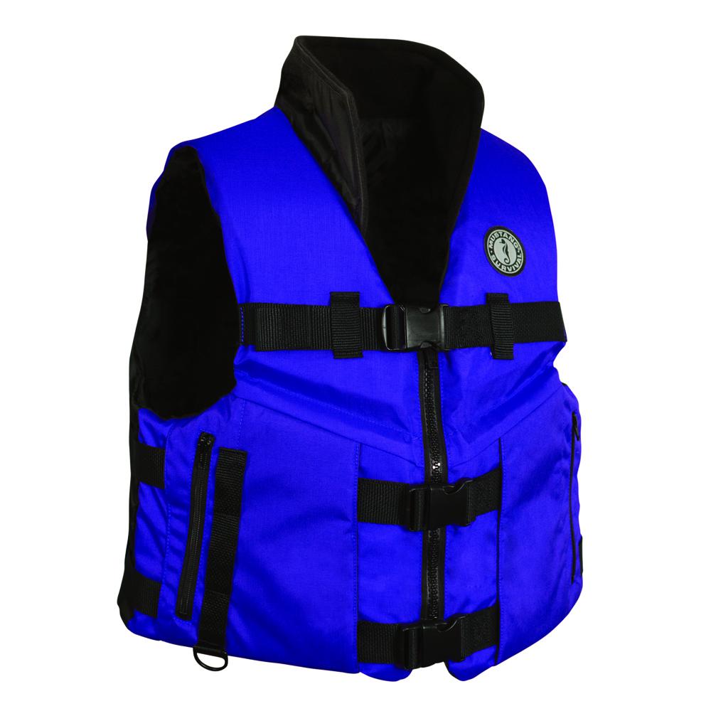 Mustang accel 100 fishing vest - red/black - large mv4620-l