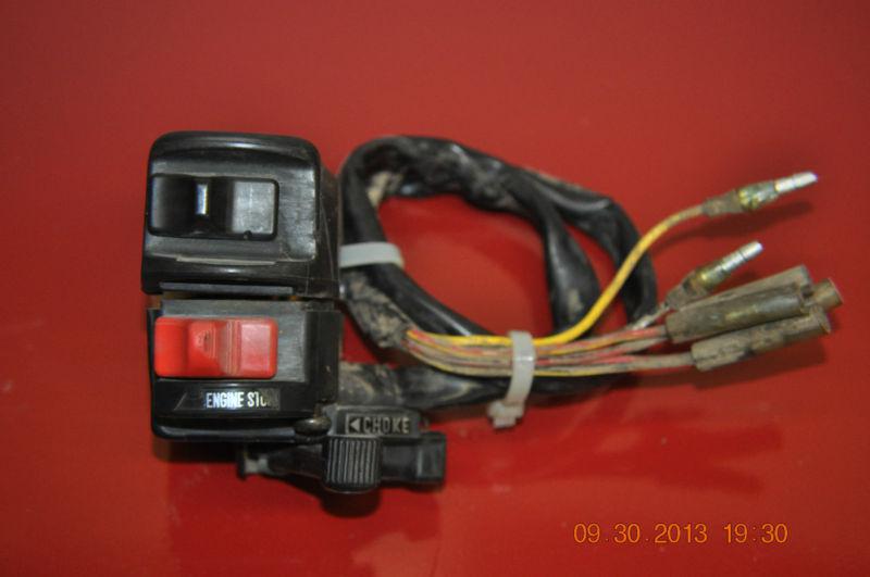 2001 01 kawasaki  250 mojave engine stop head light choke switch