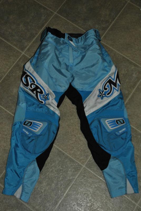 Msr starlet youth riding pants - size 24 youth girls motocross msrmx