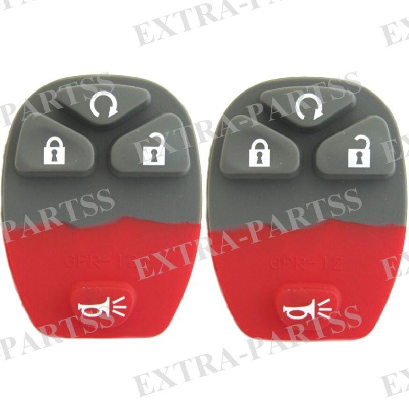 2 new replacement keyless remote key fob rubber button buttons pad only 15114374