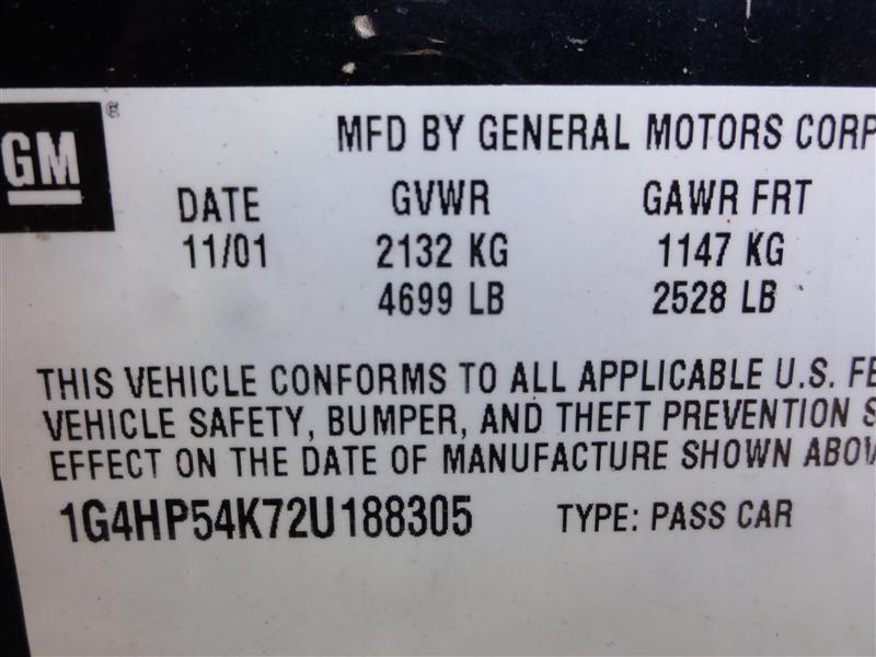 01 02 03 impala starter motor 3.8l