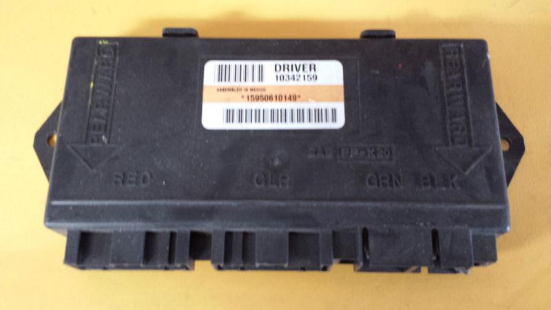 2000-2004; c5; door control module; lh driver; used corvette