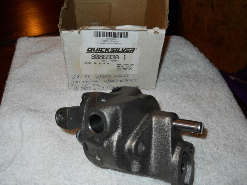 Mercury quicksilver 808693a1 oil pump assy-nos--new in box!