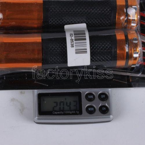 Universal motorcycle handlebar rubber hand grips 7/8" yellow