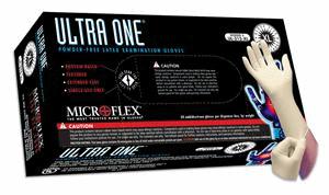 Microflex ul-315xl ultra one powder free latex gloves - x-large, 10 boxes