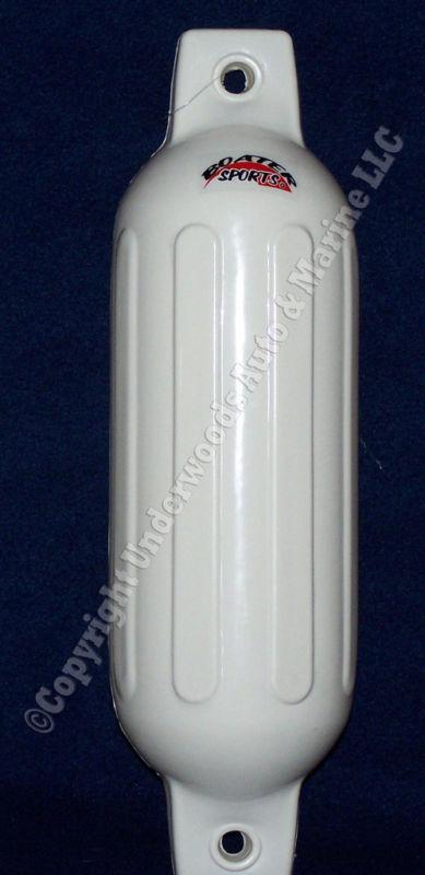 Boat fender bumper 4.5" x  16" vinyl white docking new!