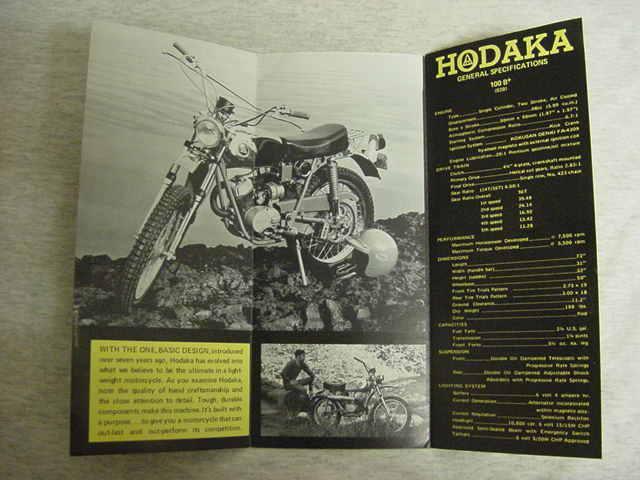 Vintage 1972 Hodaka 100B+ brochure, US $10.00, image 2