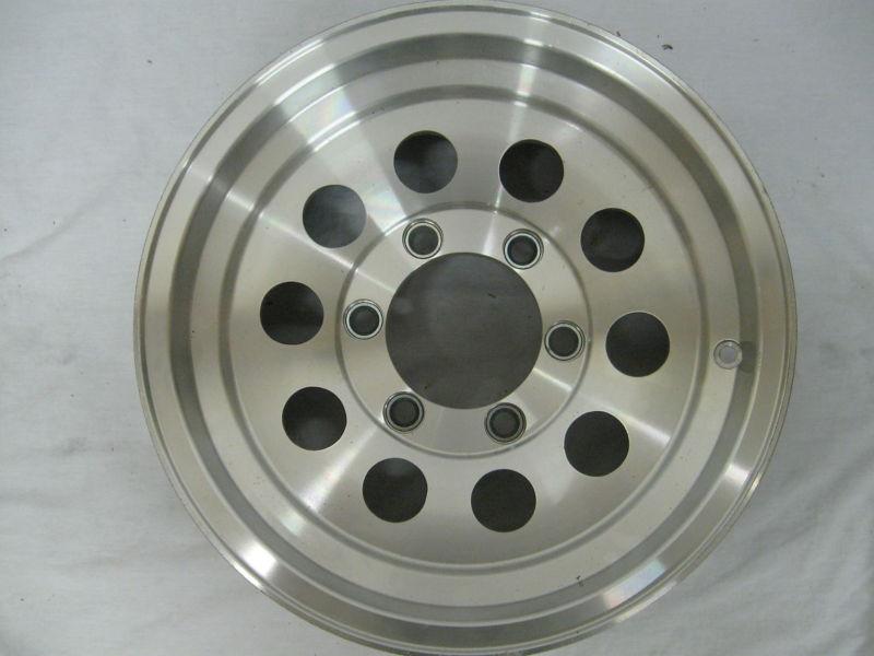 Hwt 03-566550 6 lug 16" x 7" travel trailer or fifth wheel stainless steel wheel