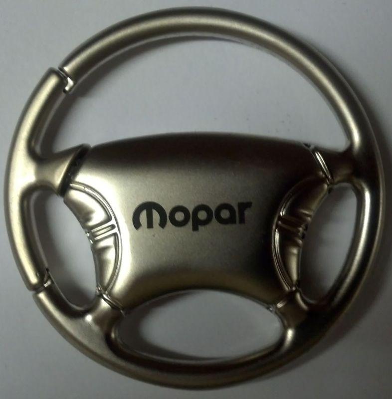 Mopar keychain silver color steering wheel dodge, plymouth, chrysler, roadrunner
