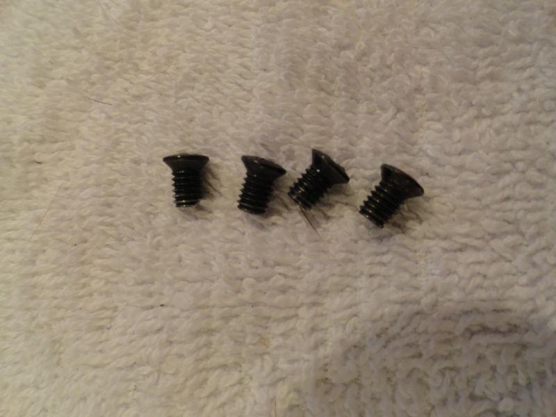 4-yamaha oem fuel tank badge-emblem screws-xj650 xs650 xv750 xs750 xs850 xs1100