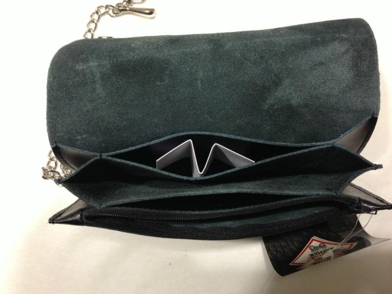 Genuine Leather Motorcycle Wallet, US $9.99, image 2