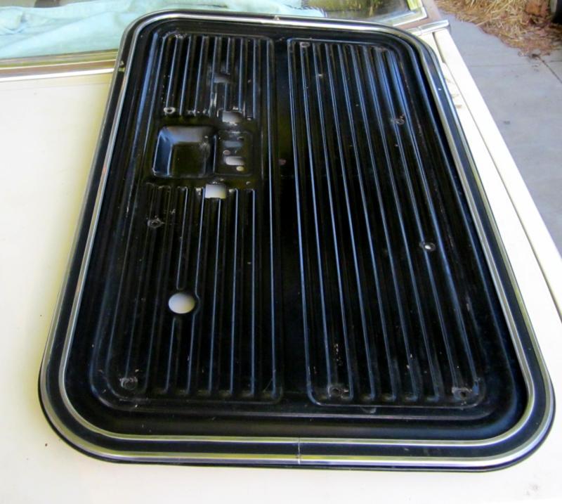 1968 - 1972 ford truck metal  door panels w/ chrome trim   