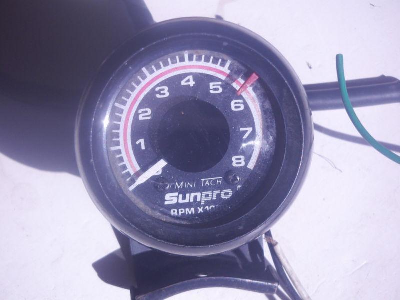 Purchase SUNPRO Mini Tachometer/8K/Red line & shift indicator/Black