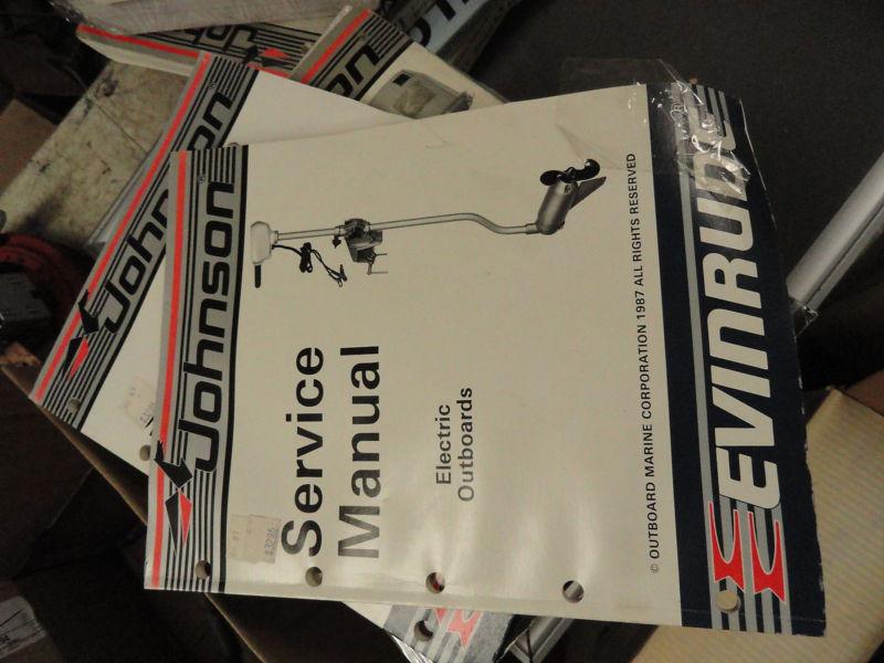 Evinrude johnson cd & cu 1986 1987 electric motor factory service manual