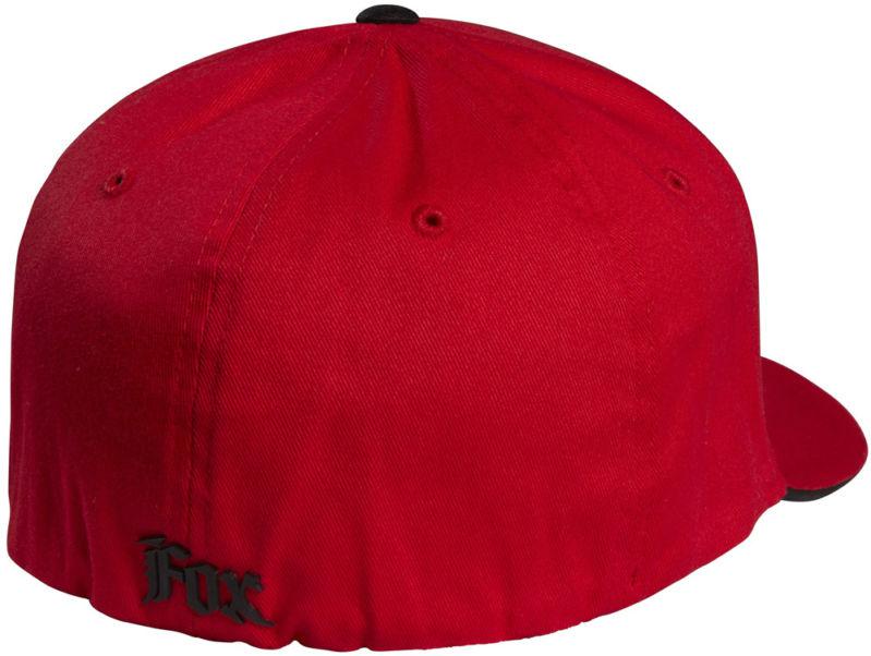 Fox Drafter Red Fitted Flexfit Medium Profile Hat Cap Hats MX 2014 Black, US $24.31, image 2