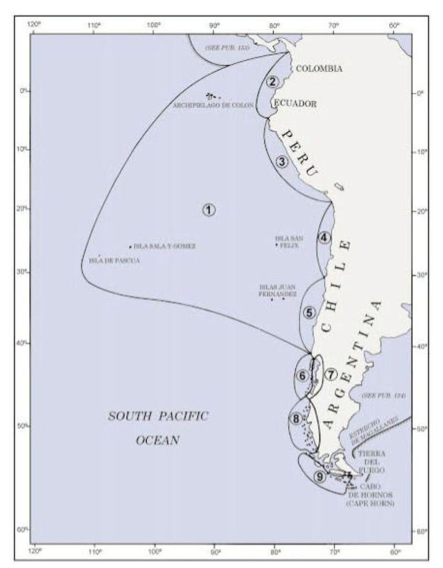 Boating guide for south america west coast - pub 125 on cd