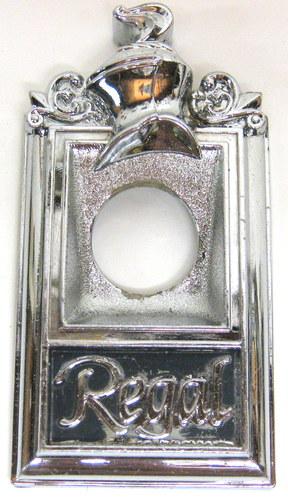 78-80 buick regal limited trunk lock bezel trim emblem