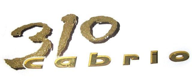Larson boats 310 cabrio logo gold genuine factory decal