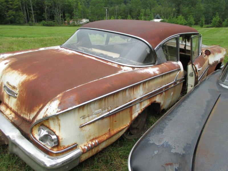 1958 Chevy Bel Air - White 2dr Coupe Great for restoration, US $2,500.00, image 8