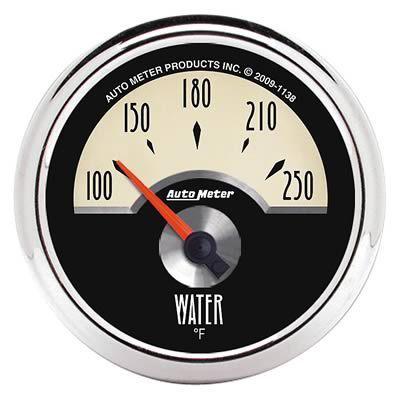 Autometer cruiser electrical water temperature gauge 2 1/16" dia 1138