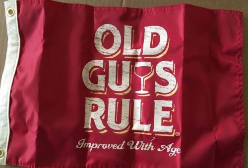 New two-sided boat flag nylon double-sided old guys rule boat flag free shipping