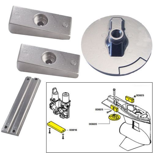 Tecnoseal anode kit w/hardware - mercury verado 4 - magnesium -20814mg