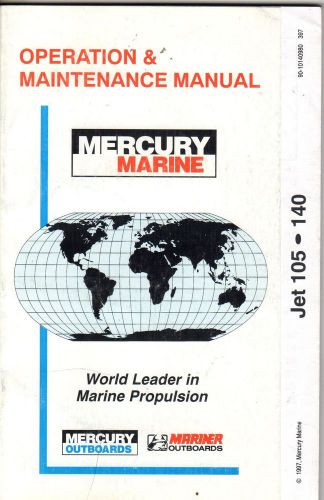 1998 mercury mariner outboard jet 105,140  operators/maintenance manual  (861)