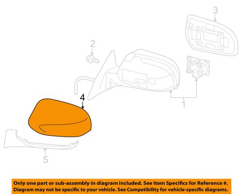 Subaru oem 10-11 legacy outside mirrors-front door-outer cover right 91054aj08a