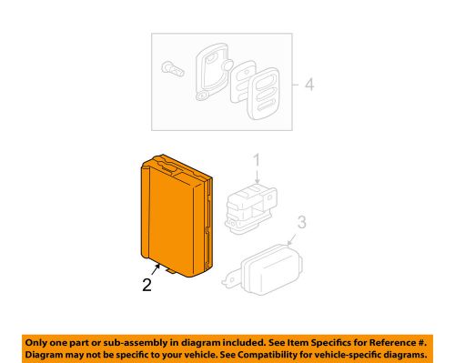 Mitsubishi oem 02-03 eclipse keyless entry-receiver mr587195