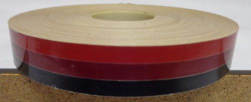 Oem tracker 3/4&#034; tape stripe (175653) in black, burgundy and red - 131&#039; roll