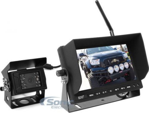 Boyo vision vtc702r 7&#034; monitor/heavy duty wireless rearview backup camera system