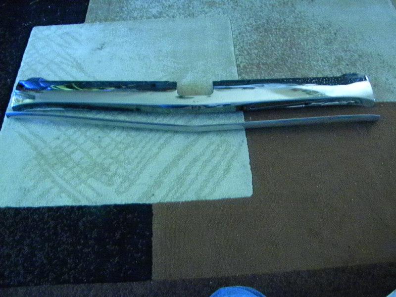 59 buick 4 door electra two piece hood chrome,both pieces