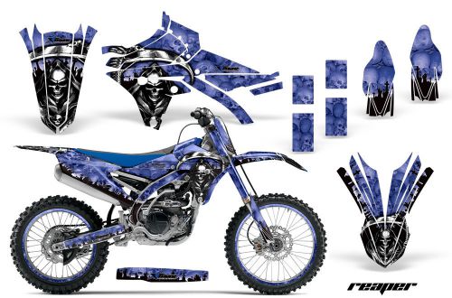 Amr racing yamaha yz 250/450f graphics # plate kit mx bike decal 14-16 reaper u