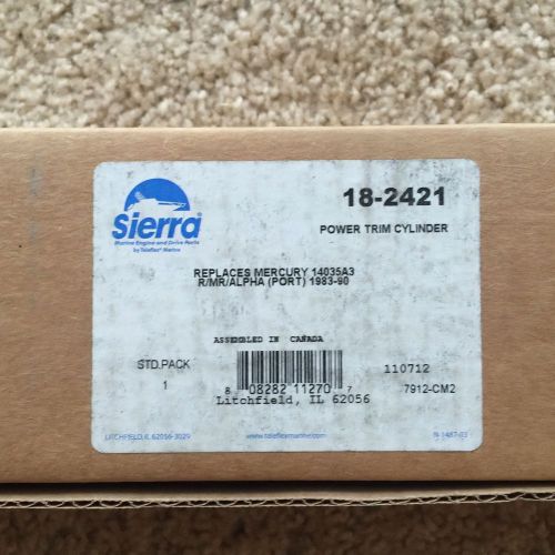 Sierra 18-2421 power trim cylinder ref 14035a3 mercruiser r, mr, alpha port