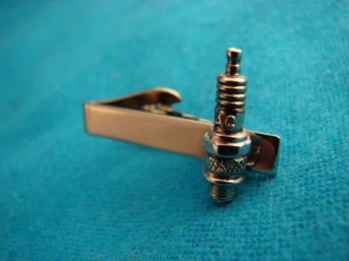Ac spark plug promotional tie clasp gm history vintage chevy buick olds pontiac