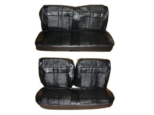Pg classic 7707-ben-100 1968roadrunner gtx satellite bench seat cover set(black)