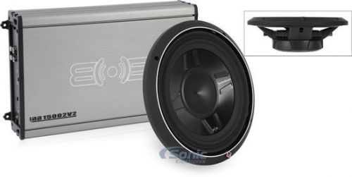 Rockford fosgate 12" p3sd2-12 dual 2 ohm car subwoofer w/600w rms monoblock amp