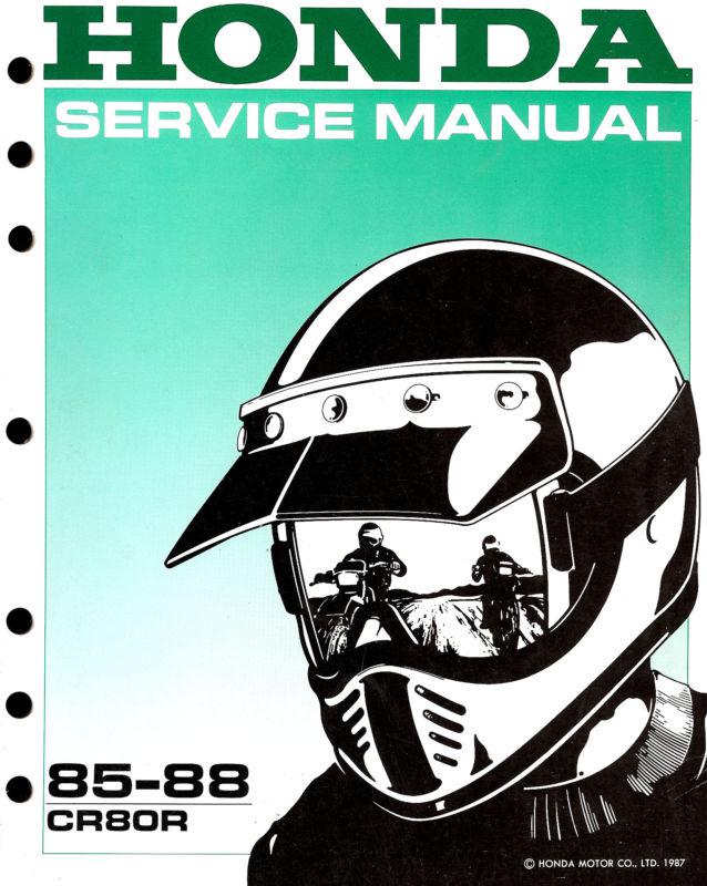 1985 to 1988 honda cr80r motocross motorcycle service manual -cr 80 r-honda-cr80