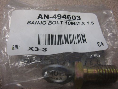 Xrp m10 x 1.5 banjo bolt - short - steel #an-494603 new in bag free shipping!