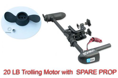 Trolling motor 20 lbs electric w battery indicator kayak sup motor + spare prop